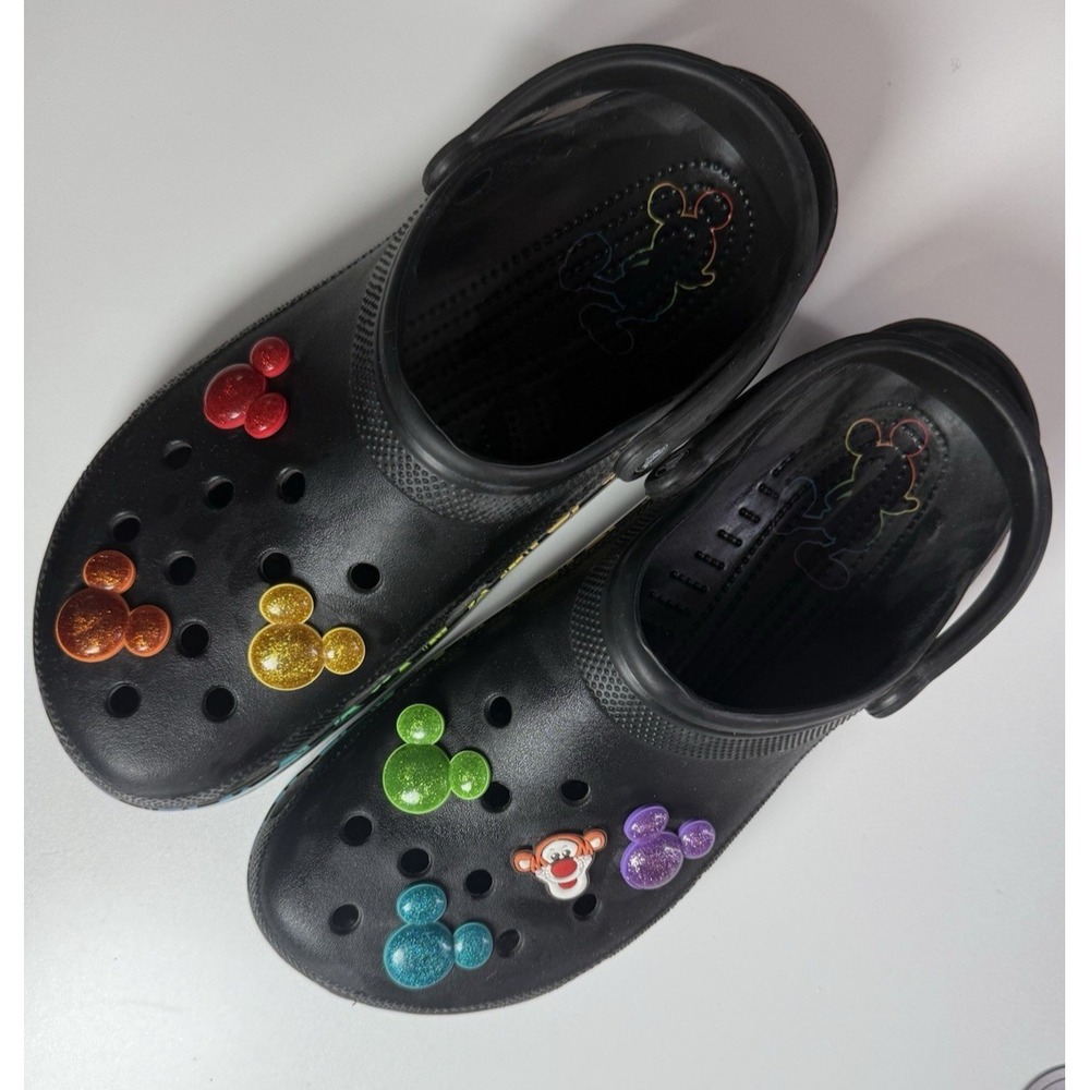 Crocs Classic Clog Sandals Disney Rainbow‎ Mickey Mouse size 13